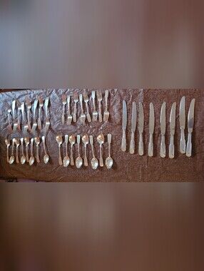 Vintage 1847 Rogers Bros 1867 Silverplate Flatware Set 40 Pc Service For 8